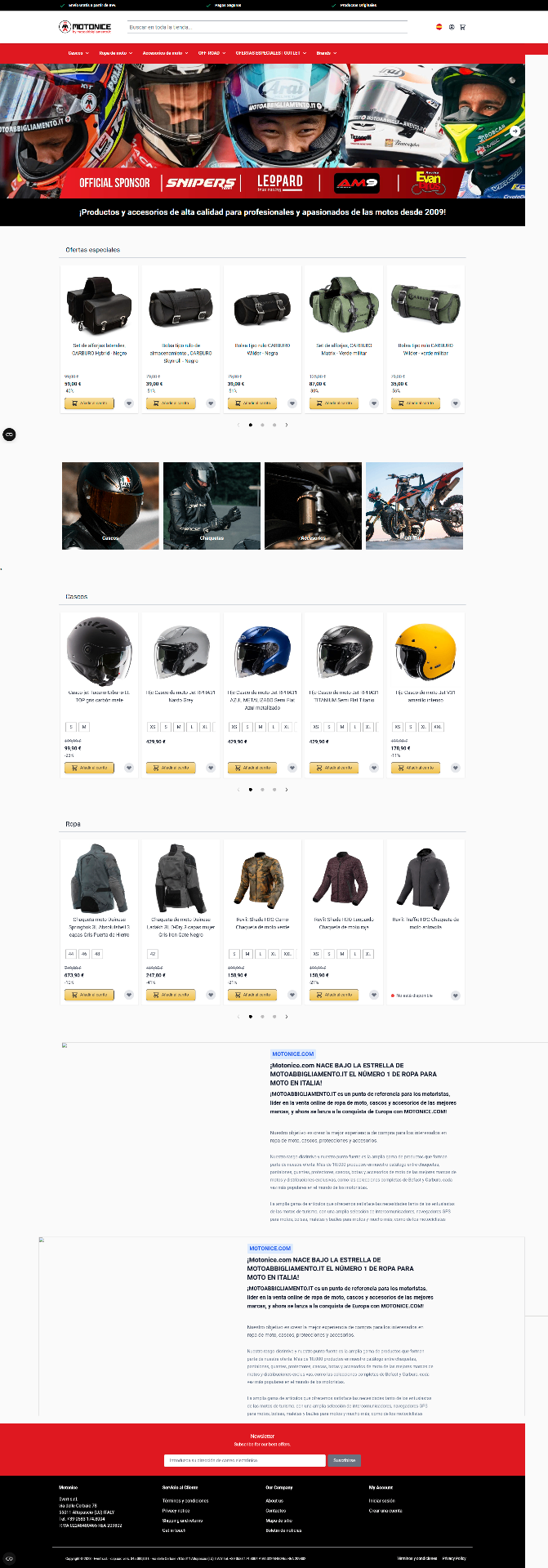 Motonice — #1 e-commerce moto in Italia su Magento 2 + Hyvä