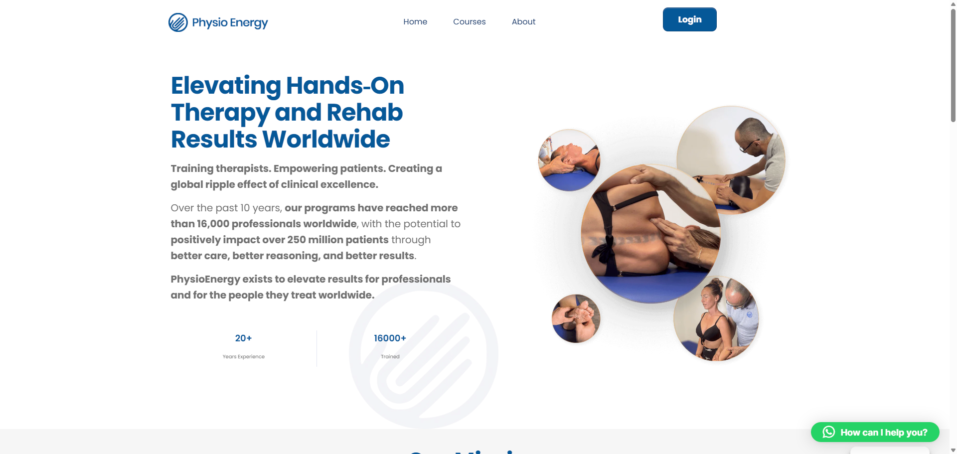 Physioenergy — piattaforma di formazione per fisioterapisti