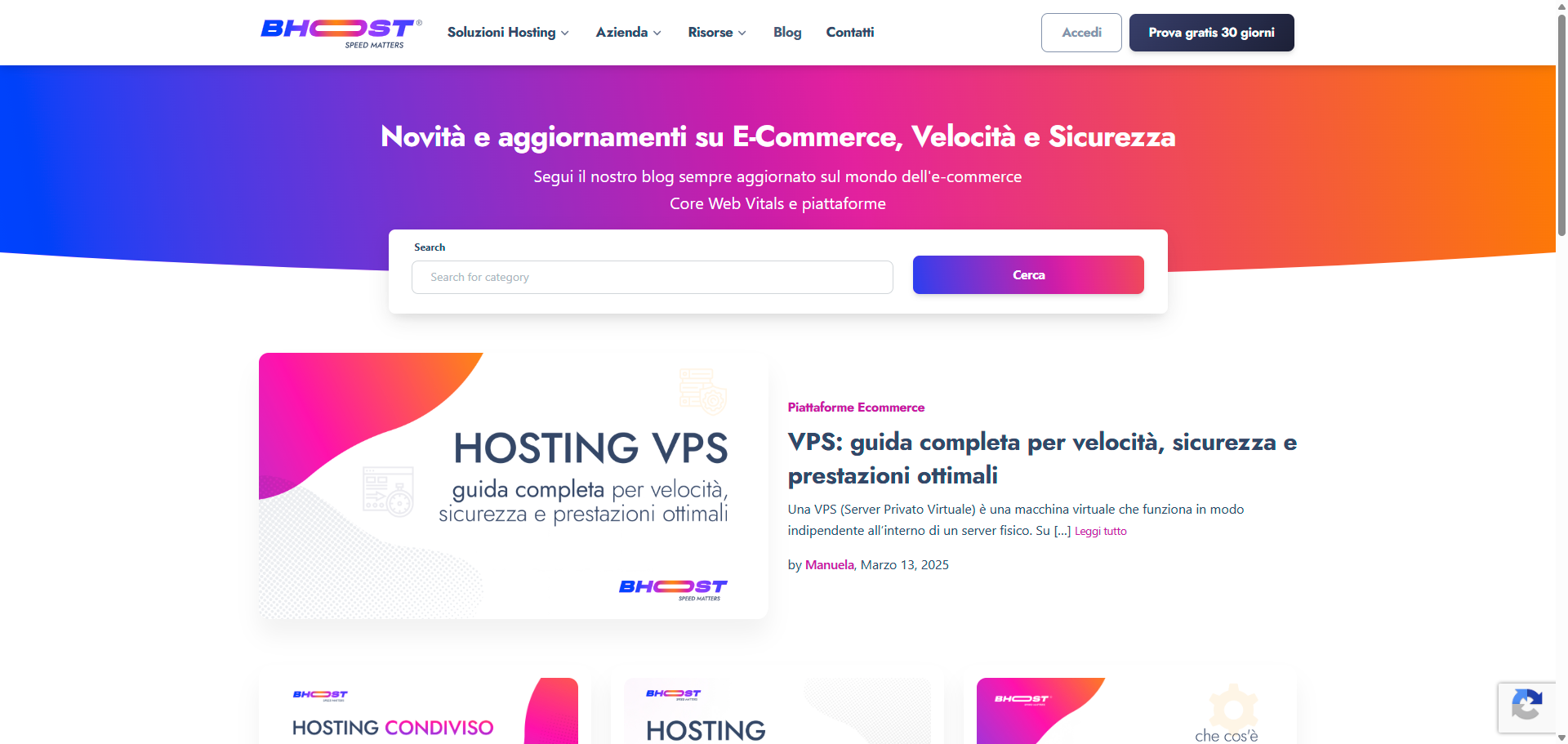 Bhoost — Blog su e-commerce, velocità e Core Web Vitals