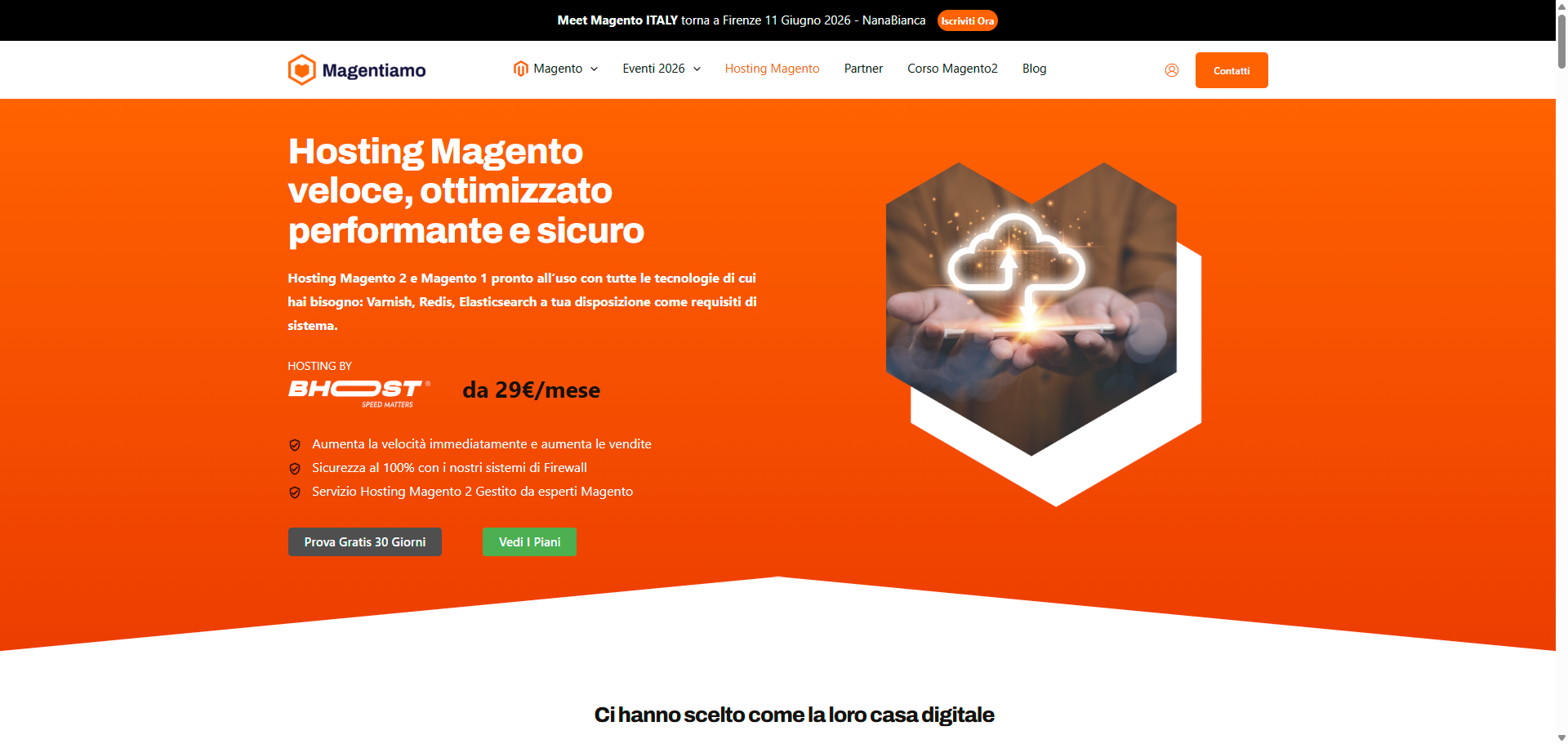 Magentiamo — Hosting Magento veloce e ottimizzato in partnership con Bhost