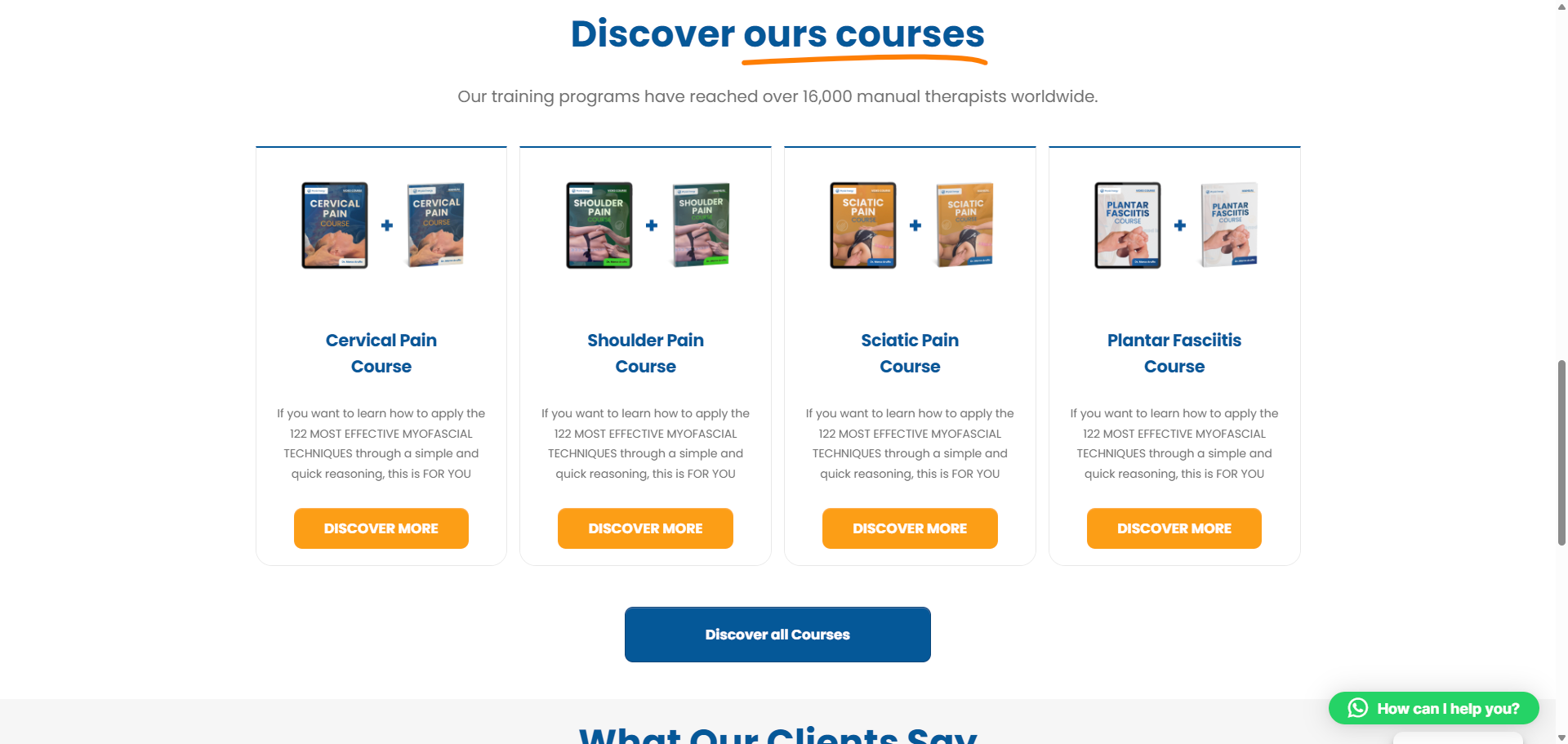 PhysioEnergy — pagine corso (Cervical, Shoulder, Sciatic, Plantar Fasciitis)